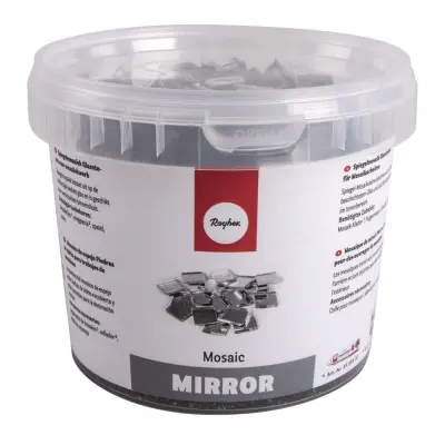 Mozaik ogladala, 1 cm, v vedru, cca 1900 kom. / 1 kg