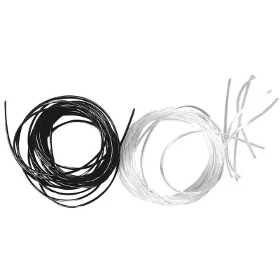 Laks elastičen, 1,0 mm o, črn, 2 m
