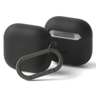SILIKONSKI OVITEK RINGKE ZA APPLE AIRPODS 4 BLACK CASE COVER