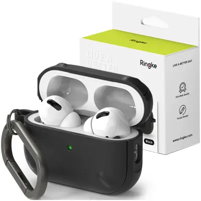 RINGKE OVITEK ONYX ZA AIRPODS PRO 2 ARMOR COVER CASE ČRN