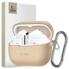 SILIKONSKI KAVELJ TECH-PROTECT ZA OVITEK SAMSUNG GALAXY BUDS 3/3 PRO CAFFE LATTE