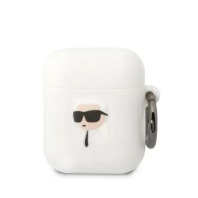 KARL LAGERFELD SILIKONSKI OVITEK KARL HEAD 3D ZA AIRPODS 1/2 BEL