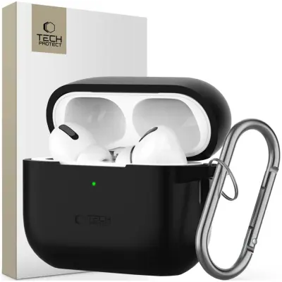 SILIKONSKI OVITEK TECH-PROTECT HOOK ZA APPLE AIRPODS PRO 1/2 ČRN