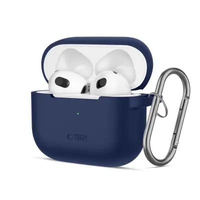 SILIKONSKI KAVELJ TECH-PROTECT ZA OVITEK APPLE AIRPODS 3 NAVY BLUE