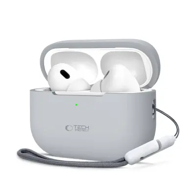 SILIKONSKI OVITEK TECH-PROTECT ZA APPLE AIRPODS PRO 1 2 CRAYON GREY