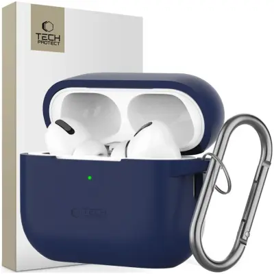 SILIKONSKI KAVELJ TECH-PROTECT ZA OVITEK APPLE AIRPODS PRO 1 2 NAVY BLUE