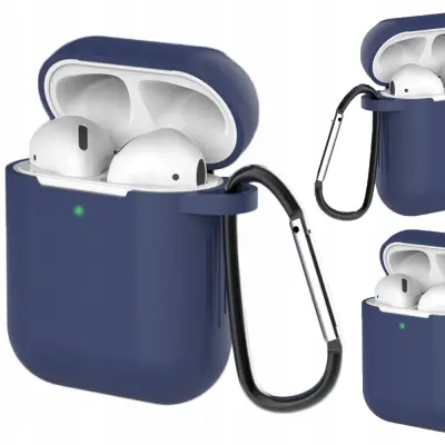OVITEK ZA AIRPODS 2/1 + OBESEK ZA KLJUČE MODER