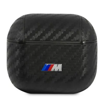 ZBIRNI OVITEK BMW PU CARBON M ZA AIRPODS 3 ČRN
