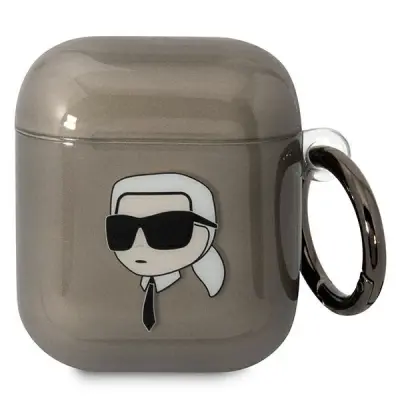 KARL LAGERFELD KARL'S HEAD ETUI ZA AIRPODS 1 2 ETUI ČRN