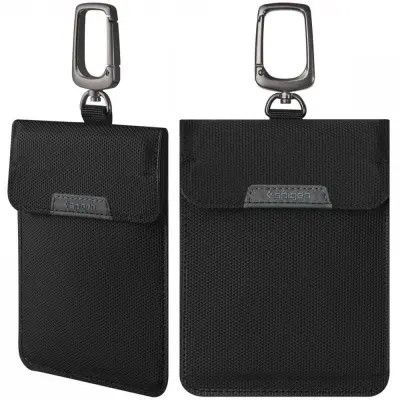 SPIGEN FARADAY CAGE POUCH KEYLESS RFID BLOCKER ZA KLJUČE ČRNA
