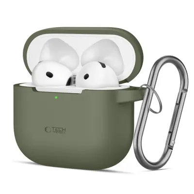 SILIKONSKI KAVELJ TECH-PROTECT ZA OVITEK APPLE AIRPODS 4 GREEN