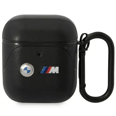 USNJENI ETUI BMW CURVED LINE AIRPODS COVER 1/2 ČRN