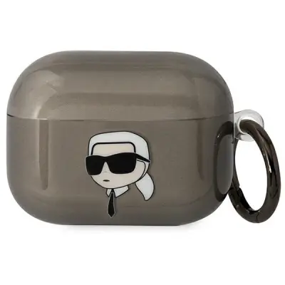 KARL LAGERFELD KARL'S HEAD ETUI ZA AIRPODS PRO 2 - ČRN OVITEK