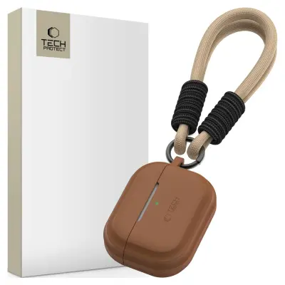 SILIKONSKA VRV TECH-PROTECT ZA APPLE AIRPODS PRO 1 2 CASE ČOKOLADNO RJAVA