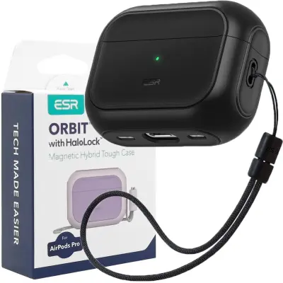 ESR ORBIT HALOLOCK ZA MAGSAFE OVITEK ZA AIRPODS PRO 1/2 ČRN