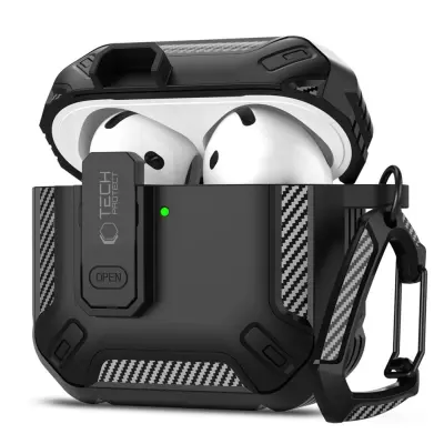 OVITEK ZA OVITEK TECH-PROTECT CARBONOX ZA APPLE AIRPODS 4 ČRN