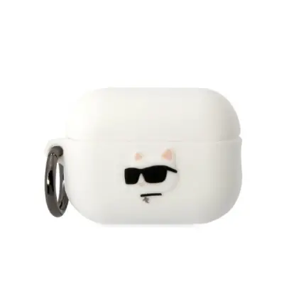 KARL LAGERFELD SILIKONSKI OVITEK CHOUPETTE HEAD 3D ZA AIRPODS PRO 2 BEL
