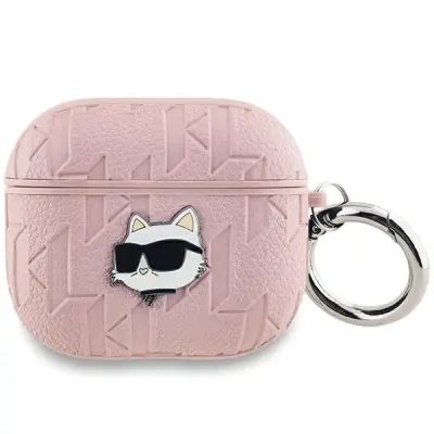 KARL LAGERFELD MONOGRAM CHOUPETTE HEAD ETUI ZA AIRPODS 3 ROZA