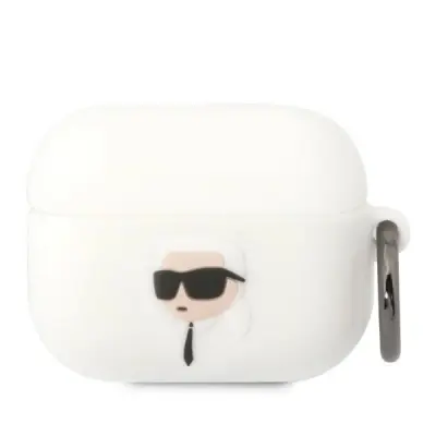 KARL LAGERFELD SILIKONSKI OVITEK KARL HEAD 3D ZA AIRPODS PRO BEL