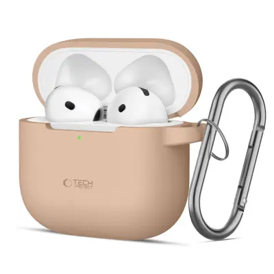 SILIKONSKI OVITEK TECH-PROTECT HOOK ZA APPLE AIRPODS 4 CAFFE LATTE