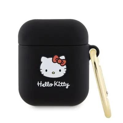 SILIKONSKI 3D OVITEK HELLO KITTY ZA AIRPODS 1/2 BLACK HEAD
