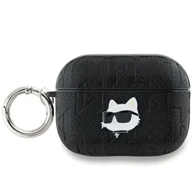 KARL LAGERFELD MONOGRAM CHOUPETTE HEAD ETUI ZA AIRPODS PRO 2 ČRNA