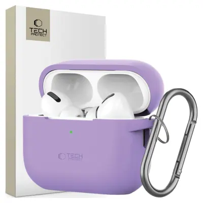 SILIKONSKI KAVELJ TECH-PROTECT ZA OVITEK APPLE AIRPODS PRO 1 / 2 SIVKA