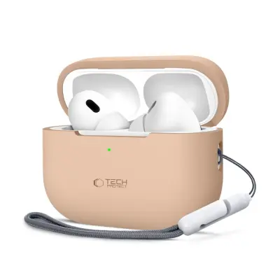 SILIKONSKI OVITEK TECH-PROTECT ZA APPLE AIRPODS PRO 1/2 CAFFE LATTE
