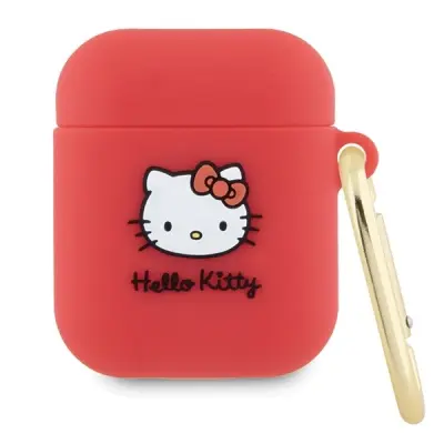 SILIKONSKI 3D OVITEK HELLO KITTY ZA AIRPODS 1/2 - FUCHSIA