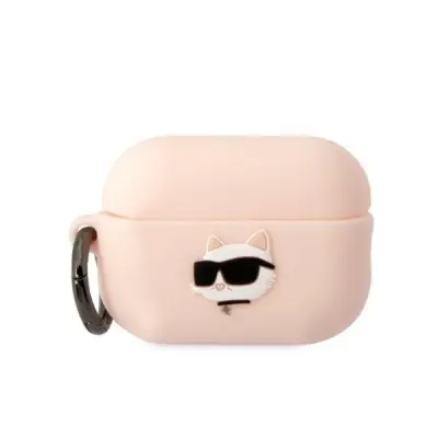 KARL LAGERFELD SILIKONSKI OVITEK CHOUPETTE HEAD 3D ZA AIRPODS PRO 2 ROZA