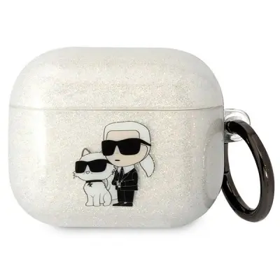 KARL LAGERFELD OVITEK Z BLEŠČICAMI ZA AIRPODS 3 PROZOREN