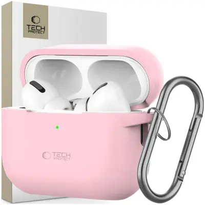 SILIKONSKI OVITEK TECH-PROTECT HOOK ZA APPLE AIRPODS PRO 1 2 DUSTY PINK