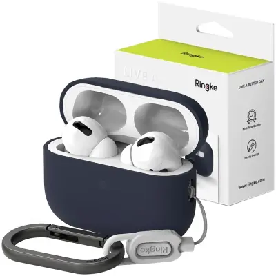 SILIKONSKI OVITEK RINGKE ZA APPLE AIRPODS PRO 1 2 MIDNIGHT BLUE