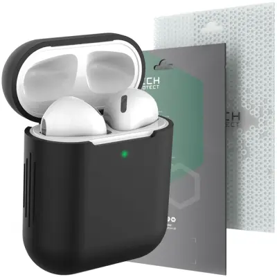 OVITEK TECH-PROTECT ICON CASE ZA APPLE AIRPODS 1/2 ČRN