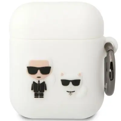 KARL LAGERFELD SILIKONSKI OVITEK KARL&CHOUPETTE ZA AIRPODS 1/2 BEL