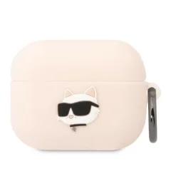KARL LAGERFELD SILIKONSKI OVITEK CHOUPETTE HEAD 3D ZA AIRPODS PRO ROZA