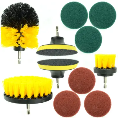 Set nastavkov in čistilnih gob za vrtalnik 1/4”