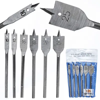 Set svedrov za les 6 kosov 10-25mm