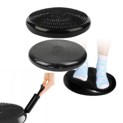 Rosfix Blazina za Ravnotežje z Ročno Črpalko – Masažna, Ø33 cm, Višina 9 cm, Nosilnost 120 kg, Vinil