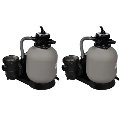 The Living Store Črpalke s peščenim filtrom 2 kosa 600 W 17000 l/h - Črpalka S Peščenim Filtrom