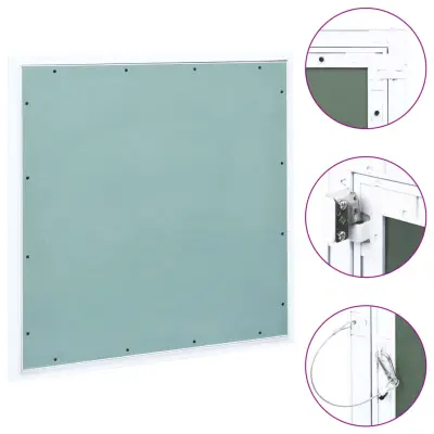 The Living Store Revizijska vrata z alu okvirjem in mavčno ploščo 700x700 mm - Revizijska Vrata