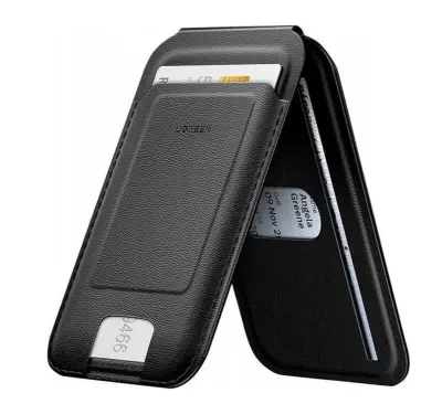 Ugreen Magnetna Denarnica 45165 z MagSafe in Stojalom - Črna