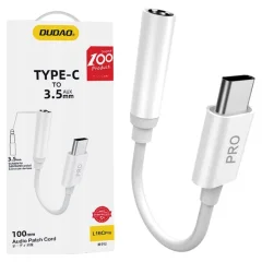 DUDAO ADAPTER ADAPTER ZA SLUŠALKE USB C NA MINI JACK 3,5MM BEL
