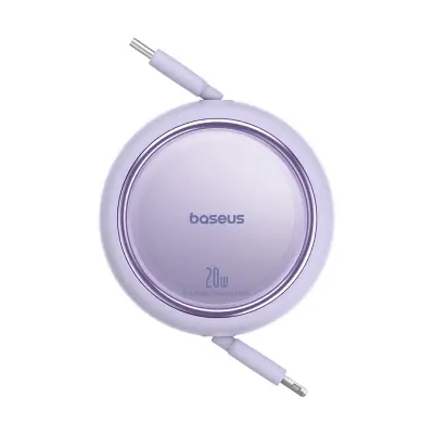Baseus Free2Pull Retractable Kabel USB-C / Lightning, 20W, 1m, Vijolična
