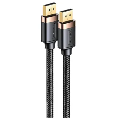 USAMS DISPLAY PORT KABEL 2M 4K U74 HD BLACK BLACK ZA RAČUNALNIK
