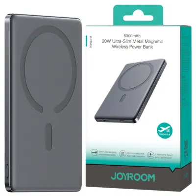 POWERBANK JOYROOM JR-PBM08 5000MAH 20W INDUKCIJA ZA TELEFONE SIVA