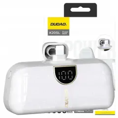 DUDAO MINI POWERBANK 5000MAH BELA VREČKA OVITEK ZA TELEFON