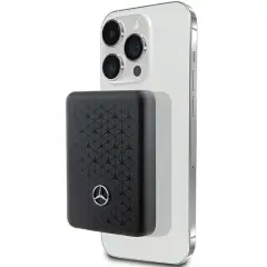 POWERBANK MERCEDES STARS VZOREC ZA MAGSAFE 15W 5000MAH ZA TELEFON ČRNA