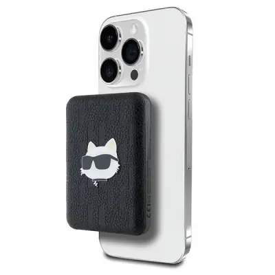POWERBANK KARL LAGERFELD CHOUPETTE HEAD PIN ZA MAGSAFE 5000MAH 16W ČRNA