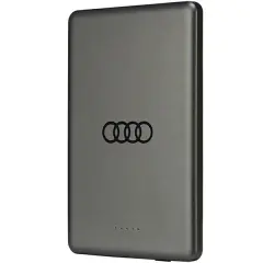 POWERBANK AUDI BIG LOGO ZA MAGSAFE INDUKCIJO 15W 5000MAH ZA TELEFONE SIVA